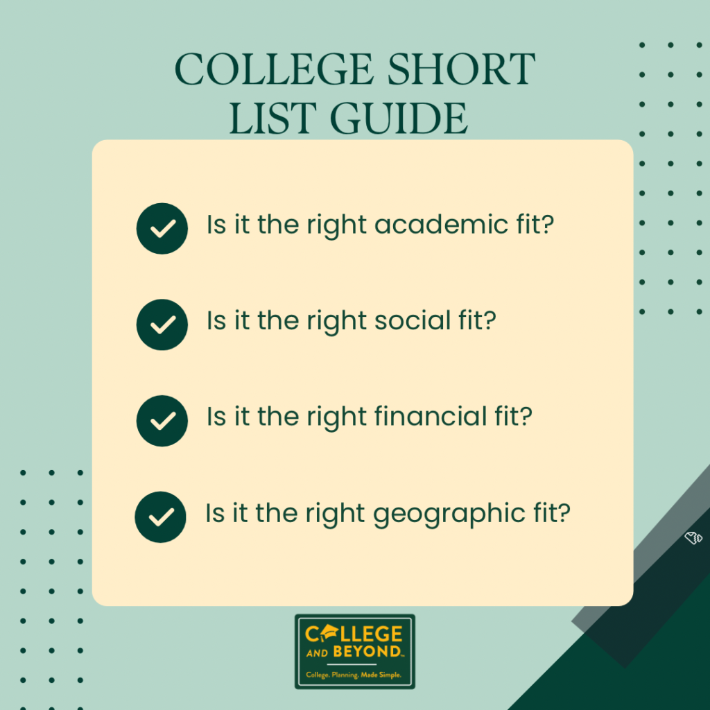 College Short List Guide