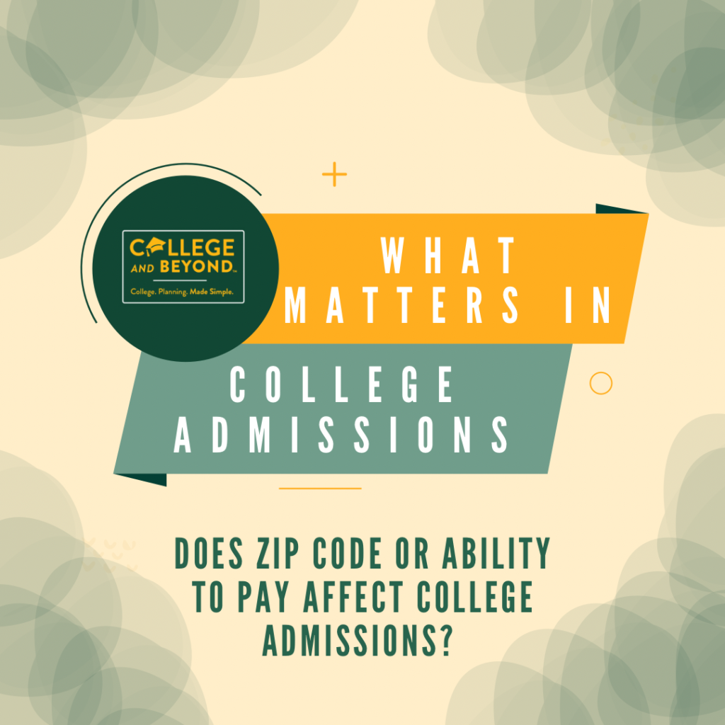 What matters in college admissions