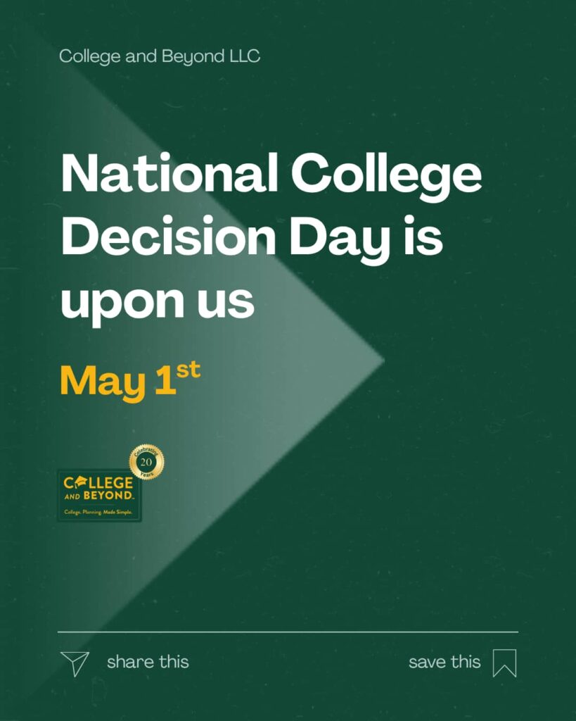 National College Decision Day is upon us!